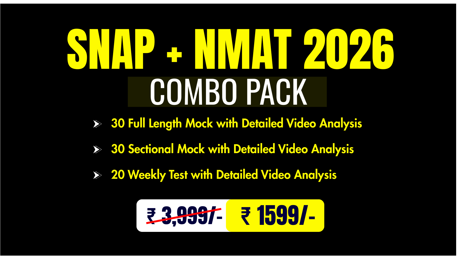 SNAP + NMAT 2026 COMBO PACK