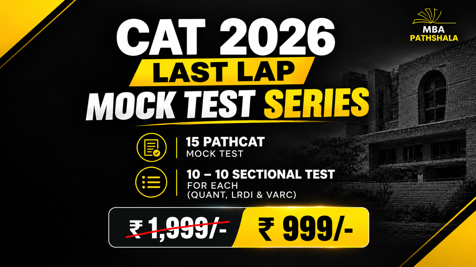 Last Lap Mock Test Series - CAT 2026